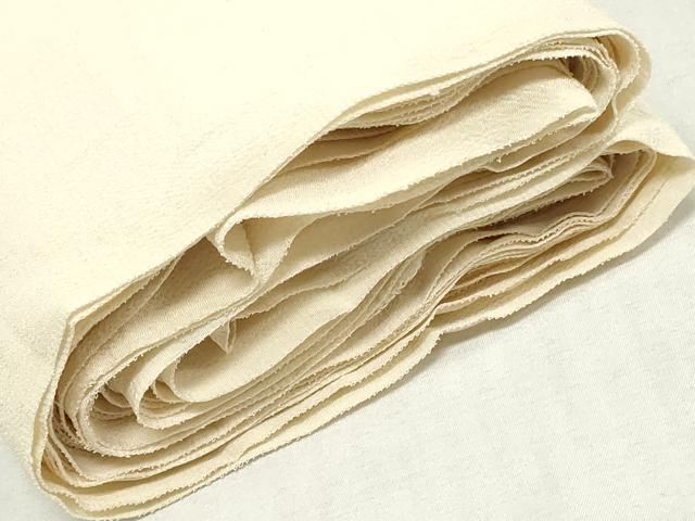 平和屋着物▼白生地 反物 着尺 生成り色 逸品 未使用 DABJ4763zy
