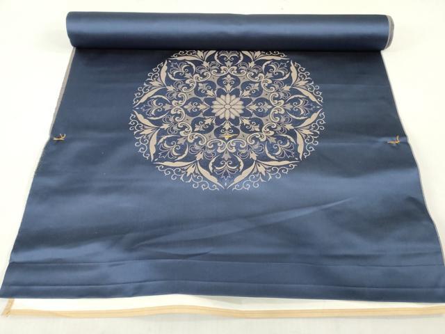 平和屋本店▼和装小物 座布団地 花丸文 逸品 未使用 DABJ4792zy