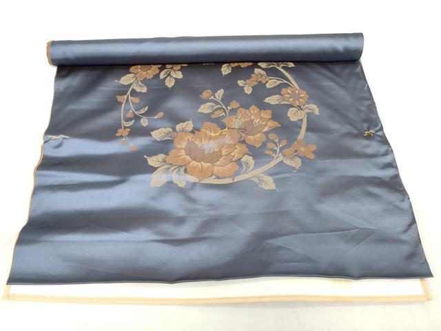 平和屋本店▼和装小物 座布団地 花丸文 未使用 DABJ4797zy