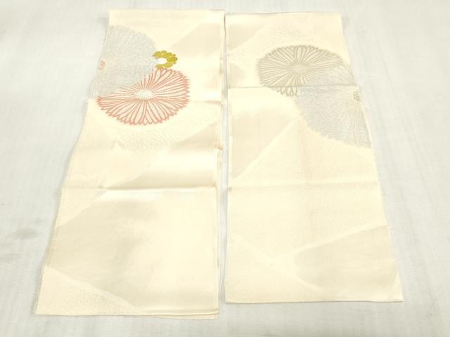 平和屋着物▼小紋 解き反物 着尺 裁断済み 舞花文 金銀糸 逸品 DABJ4829zy