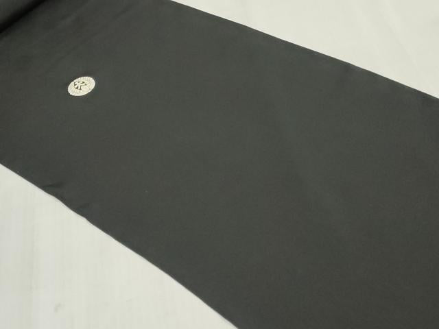 平和屋着物▼男性 黒紋付き 黒生地 反物 着尺 逸品 未使用 DABJ4854zy