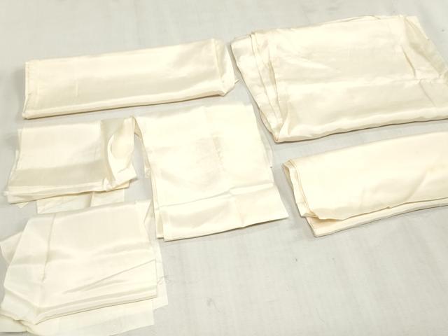 平和屋着物▼本場大島紬 解き反物 着尺 9マルキ 垣根 裁断済み 八掛・胴裏付き 逸品 DABJ4865zy