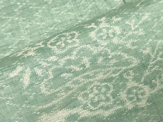 平和屋着物▼紬 反物 着尺 絣文様 松竹梅 証紙付き 逸品 未使用 DABJ4951zy