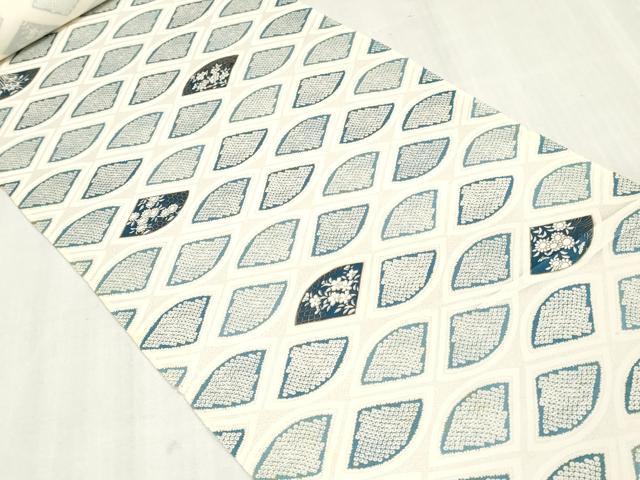 平和屋着物▼小紋 反物 着尺 草花文 金彩 未使用 DABJ4957zy