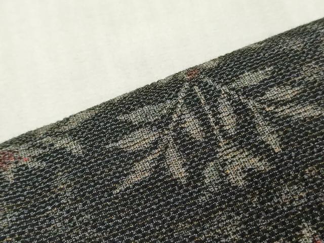 平和屋着物▼小紋 解き反物 着尺 草花文 DABJ4965zy