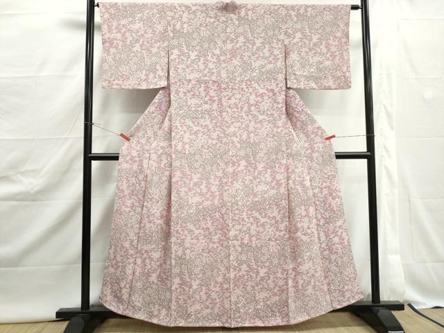 平和屋着物■上質な小紋 草花尽くし 正絹 逸品 DABJ5003qa