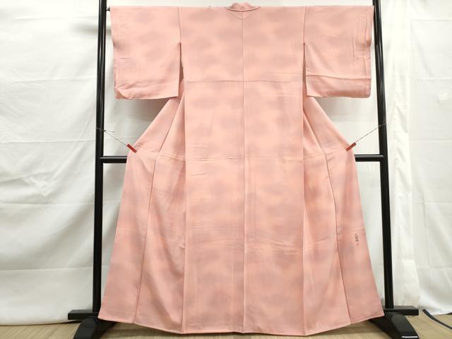 平和屋着物■上質な小紋 作家物 霞文 暈し染め 正絹 逸品 DABJ5008qa