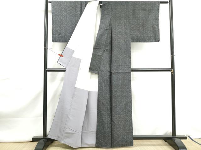 平和屋着物■本場大島紬 抽象文 正絹 逸品 DABJ5017qa