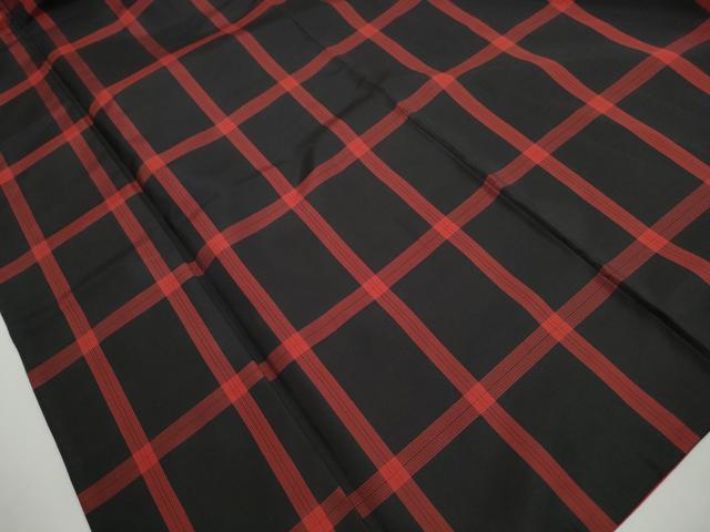 平和屋着物■本場縞大島紬 格子文 正絹 逸品 DABJ5020qa