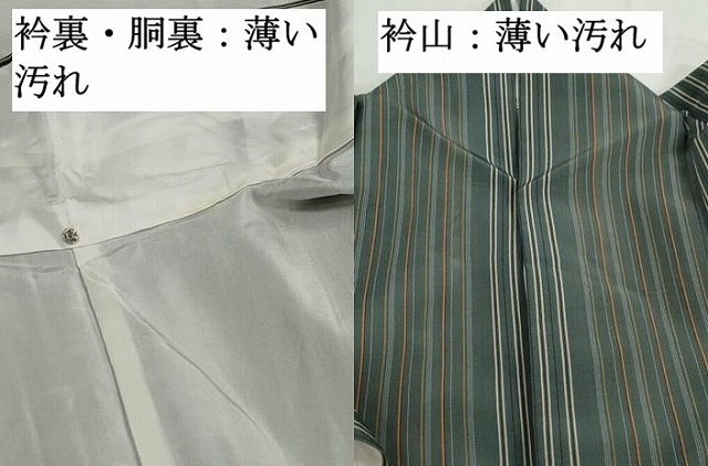平和屋着物■上質な小紋 間道 正絹 逸品 DABJ5043qa
