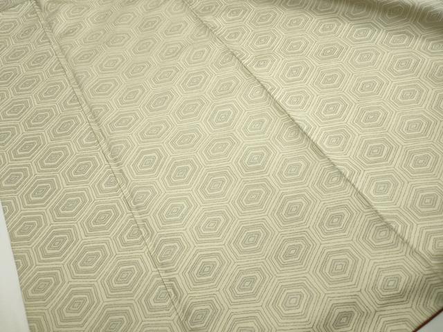 平和屋着物■上質な紬 亀甲文 正絹 逸品 DABJ5047qa