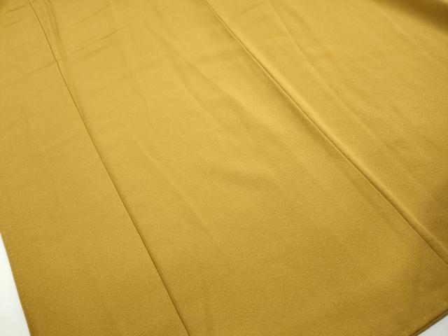 平和屋着物■上質な色無地 黄土色 正絹 逸品 DABJ5055qa