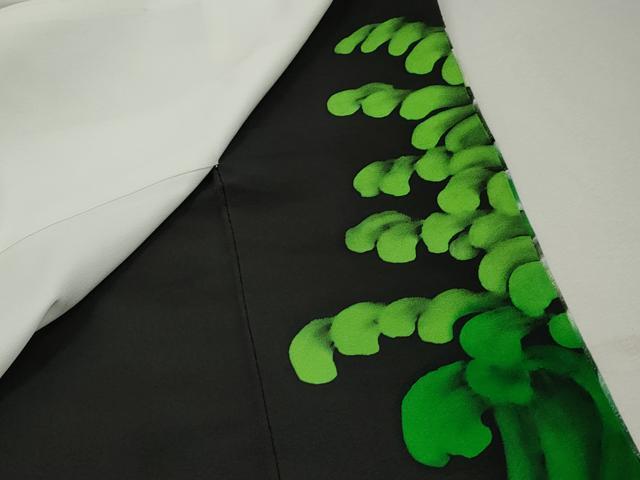 平和屋着物■豪華黒留袖 駒刺繍 霞立波文 銀彩 正絹 逸品 DABJ5059qa