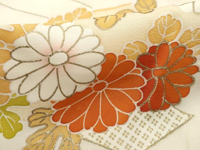 平和屋着物■訪問着 松皮菱花車文 暈し染め 金彩 正絹 逸品 DABJ5071qa