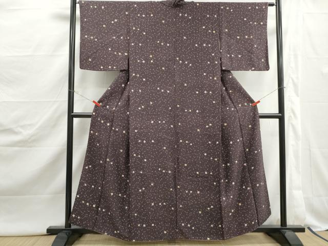平和屋着物■上質な小紋 抽象文 正絹 逸品 DABJ5075qa