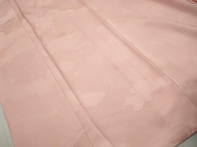 平和屋着物■上質な色無地 重ね雲地紋 虹色 正絹 逸品 DABJ5123qa