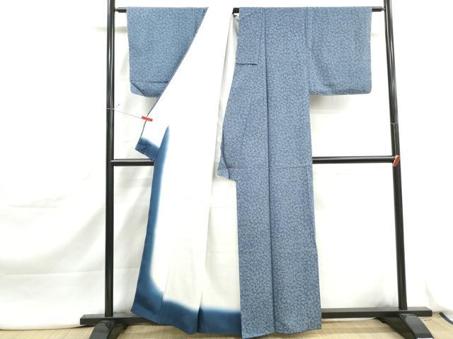 平和屋着物■上質な小紋 枝花文 正絹 逸品 DABJ5133qa