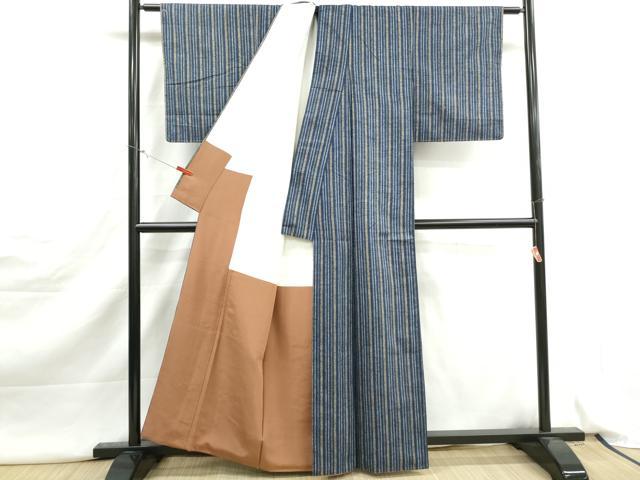 平和屋着物■上質な紬 間道 正絹 逸品 DABJ5142qa
