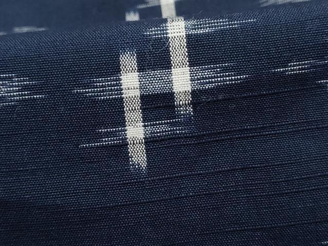 平和屋着物■上質な紬 井桁絣 正絹 逸品 DABJ5149qa