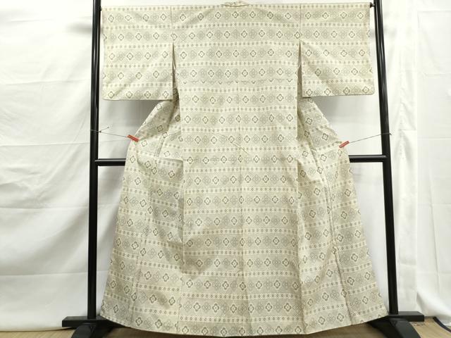 平和屋着物■上質な紬 横段文 正絹 逸品 DABJ5154qa