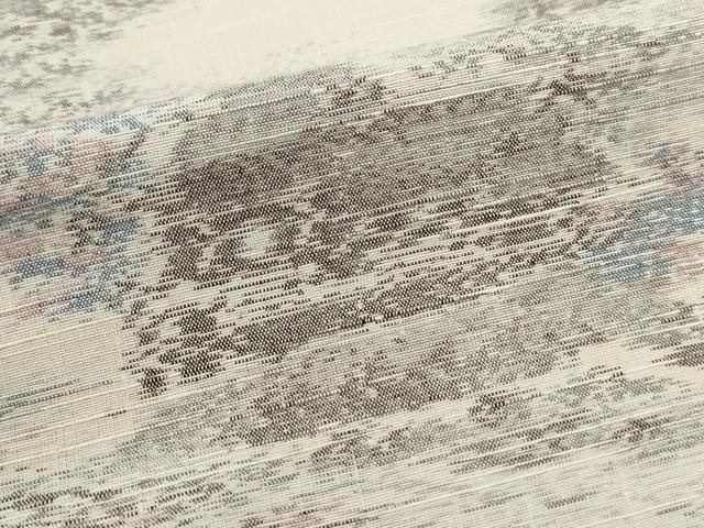 平和屋着物■上質な紬 霞風景文 正絹 逸品 DABJ5168qa