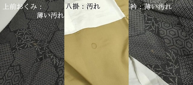 平和屋着物■上質な紬 亀甲文 正絹 逸品 DABJ5169qa
