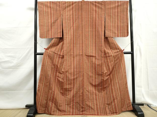 平和屋着物■上質な紬 間道 正絹 逸品 DABJ5180qa