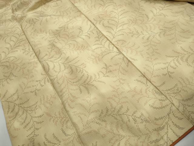 平和屋着物■上質な紬 葉尽くし文 正絹 逸品 DABJ5186qa
