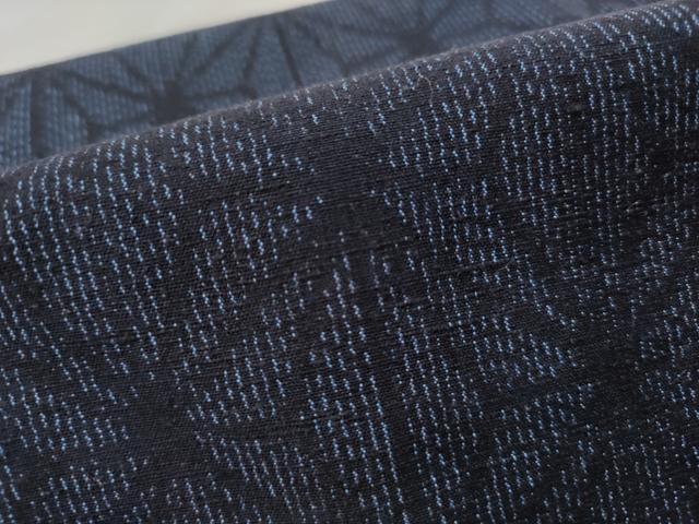 平和屋着物■上質な紬 麻の葉文 正絹 逸品 DABJ5197qa