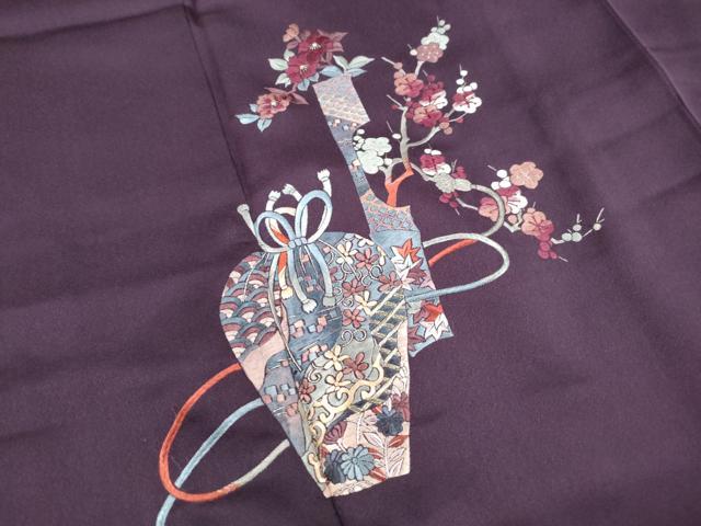 平和屋着物■訪問着 総刺繍 仕覆飾花文 銀糸 正絹 逸品 DABJ5205qa