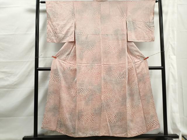 平和屋着物■上質な小紋 小花尽くし 暈し染め 正絹 逸品 DABJ5228qa