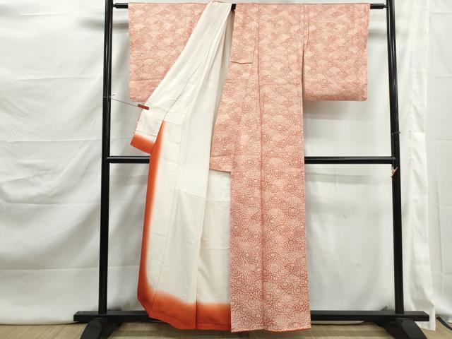平和屋着物■上質な小紋 花尽くし文 菊 正絹 逸品 DABJ5247qa