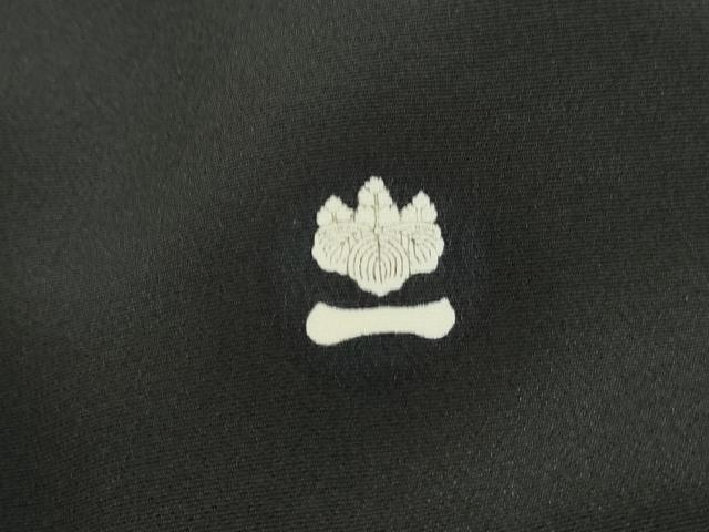 平和屋着物■豪華黒留袖 几帳風景花松文 正絹 逸品 DABJ5249qa