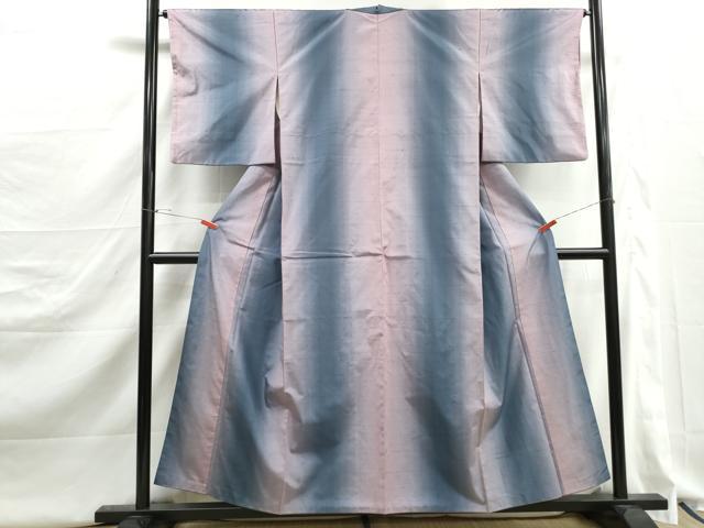 平和屋着物■上質な紬 霞間道 暈し染め 正絹 逸品 DABJ5253qa