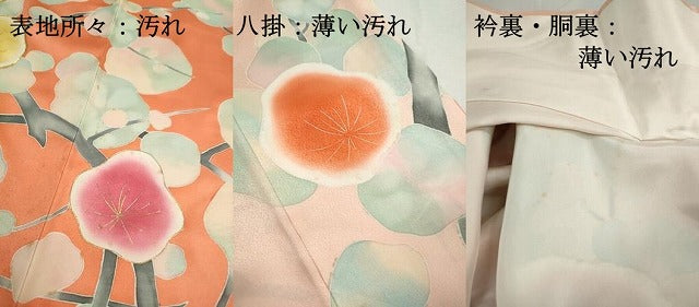 平和屋着物■豪華振袖 駒刺繍 枝梅文 暈し染め 金彩 正絹 逸品 DABJ5322qa
