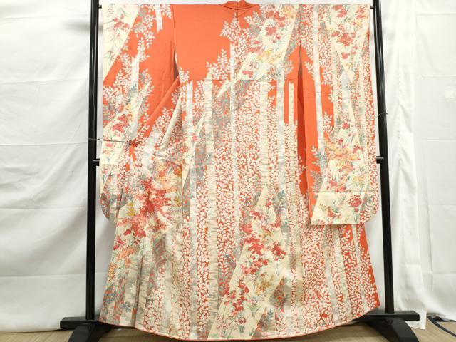 平和屋着物■豪華振袖 駒刺繍 枝花間道 金彩 正絹 逸品 DABJ5327qa