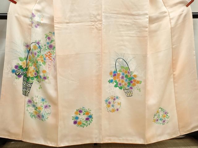 平和屋着物■訪問着 花籠文 暈し染め 金彩 正絹 逸品 DABJ5332qa