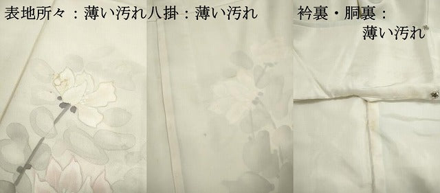 平和屋着物■訪問着 手描き 枝花文 正絹 逸品 DABJ5337qa