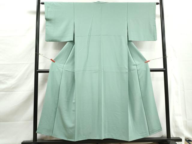 平和屋着物■上質な色無地 薄青色 正絹 逸品 DABJ5346qa
