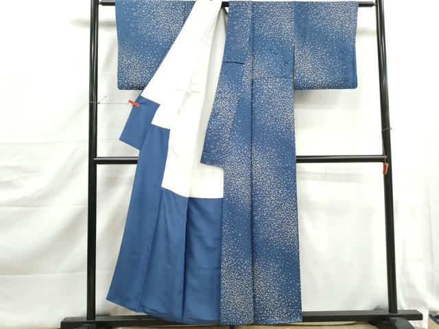 平和屋着物■上質な小紋 舞葉地紋 霞箔散らし文 正絹 逸品 DABJ5347qa