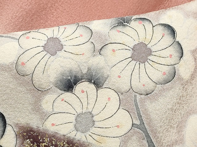 平和屋着物■訪問着 辻が花 藤花房 暈し染め 金銀彩 正絹 逸品 DABJ5369qa