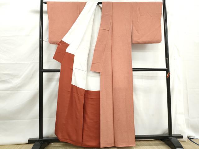 平和屋着物■江戸小紋 鮫小紋柄 鬼しぼ縮緬 正絹 逸品 DABJ5370qa