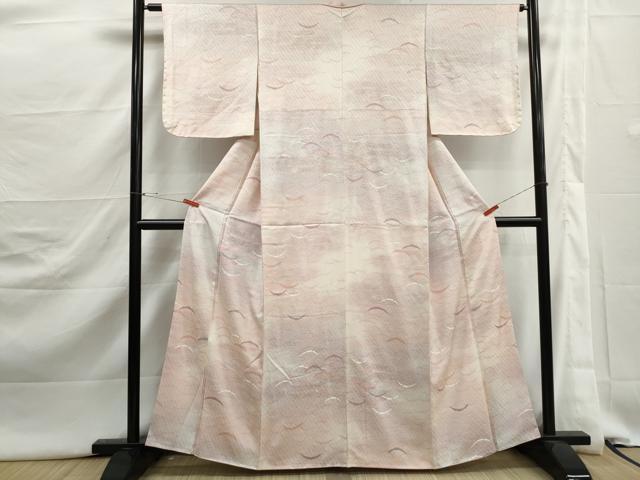 平和屋着物■上質な小紋 雪芝文 暈し染め 金彩 正絹 逸品 DABJ5374qa