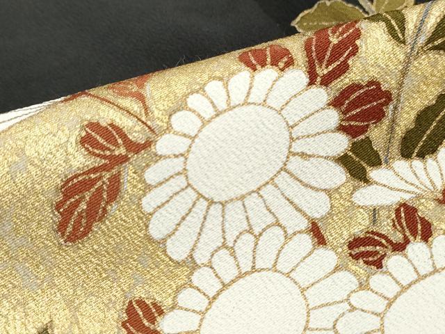 平和屋着物■豪華黒留袖 駒刺繍 草花文 金彩 正絹 逸品 DABJ5380qa