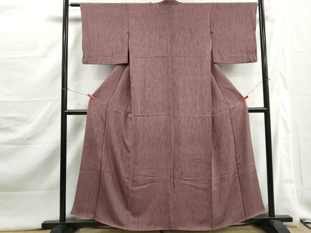 平和屋着物■上質な小紋 木目文 正絹 逸品 DABJ5382qa