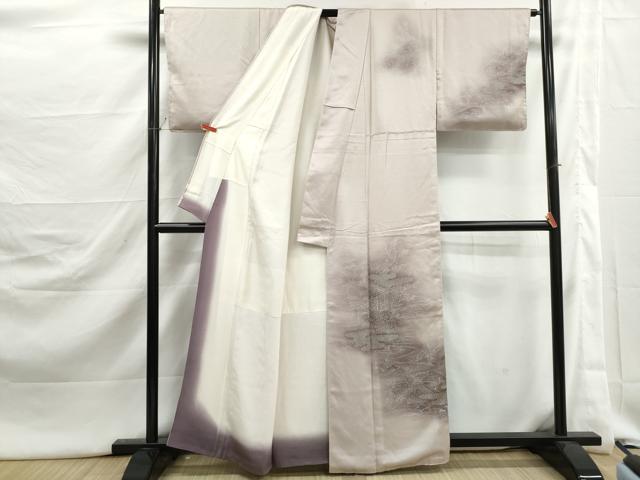 平和屋着物■訪問着 風景花文 暈し染め 正絹 逸品 DABJ5389qa