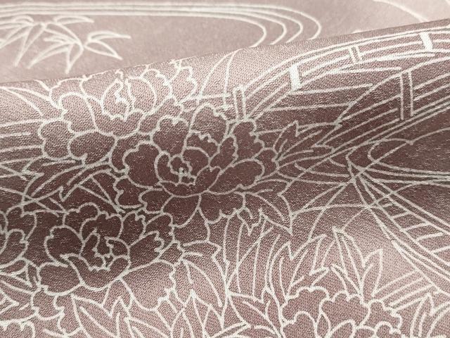 平和屋着物■訪問着 風景花文 暈し染め 正絹 逸品 DABJ5389qa