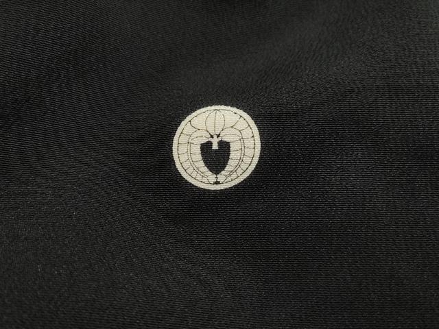 平和屋着物■豪華黒留袖 駒刺繍 群鶴浜松文 金彩 正絹 逸品 DABJ5402qa