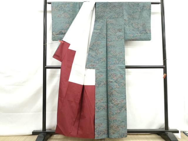 平和屋着物■本場大島紬 7マルキ 流水楓文 正絹 逸品 DABJ5404qa