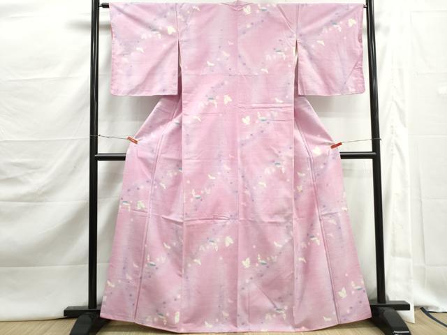 平和屋着物■上質な紬 飛鳥文 暈し染め 鈴乃屋扱い 正絹 逸品 DABJ5407qa